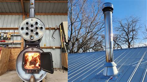 metal chimney over roof